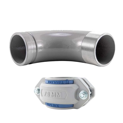 trulink 90 degree street elbow with coupling