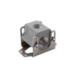 Metal valve bracket with threaded holes